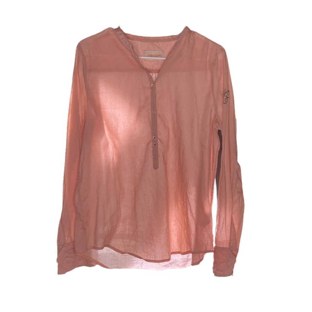 Zadig & Voltaire Pink Tunic 100% Cotton Tunic | Large